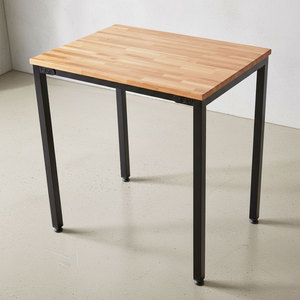 Mini 70x50cm Natural Wood <b>Table</b> with Iron Legs IDE68016 <b>Computer</b> Desk - Product Image 2