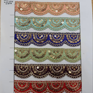 ลูกไม้ปักลายดอกไม้หลากสีพร้อมการออกแบบที่ซับซ้อนสำหรับสไตล์ธุรกิจงานหัตถกรรมแฟชั่นตกแต่งบ้านเสื้อผ้ารองเท้าถุงของขวัญ - Product Image 1