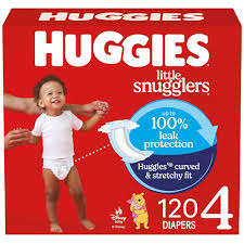 Pañales Huggies tamaño 4, pañales para bebés Little Snugglers, tamaño 4 (22-37 LBS), 120 unidades - Product Image 6