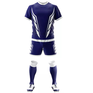 Tenue de rugby à séchage rapide, faible MOQ, prix de vente optimal, uniforme personnalisé, 100% polyester, vêtements d'entraînement respirants, ensembles, dernière arrivée - Product Image 5