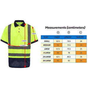 <b>Hi</b> <b>Vis</b> Reflective Polo <b>Shirts</b> High Visibility Safety Short Sleeve Polo <b>Shirt</b> with Black Bottom Orange Yellow Reflective <b>T</b>-<b>Shirt</b> - Product Image 6