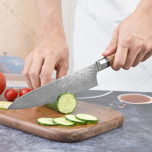 Cuchillo de chef de 8 pulgadas, cuchillo de cocina de Damasco, 67 capas de acero de Damasco con mango de madera - Product Image 4