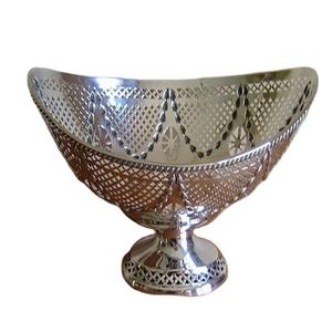 ชามวันที่ไม่ซ้ำกันสำหรับเครื่องครัวบ้านโรงแรมร้านอาหารผลไม้แห้งแฮนด์เมดสีเงินชามเสิร์ฟรูปไข่ชามอาหารเย็น - Product Image 1