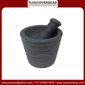 Suministro directo de fábrica, diseño de borde de corte redondo, juego de mortero y mortero de esteatita para molinillo de medicina en color gris - Product Image 4