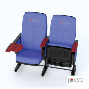 Hot Sale Cheap Used Luxury Theater Chairs EVO1201 Wholesale Interlocking Padded Metal Fabric <b>Church</b> <b>Pulpit</b> Chair Auditorium - Product Image 5