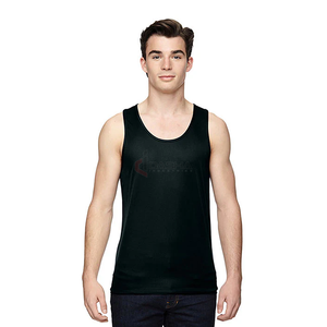 Camiseta sin mangas de gran tamaño para hombre con logotipo personalizado 240GSM, camiseta sin mangas en blanco de corte holgado de alta calidad, ropa deportiva para gimnasio - Product Image 5