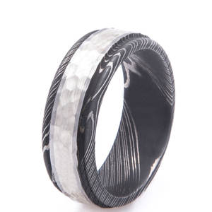 Vente en gros de bagues damas faites à la main avec incrustation en bois de rose pour hommes et femmes idéales pour un mariage ou un anniversaire - Product Image 1