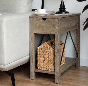 Organisateur de rangement naturel à double compartiment en jacinthe d'eau tissé à la main pour livres, journaux et organisation de la maison en provenance du Vietnam - Product Image 5