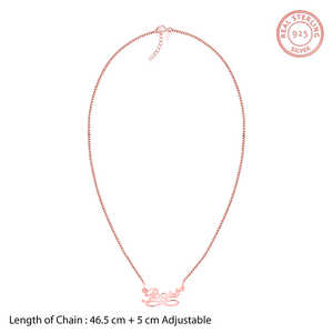 สร้อยคอสีโรสโกลด์แบบเฉพาะช่วงเวลาที่ไม่มีที่สิ้นสุดสร้อยคอแบบทันสมัยพร้อมสร้อยรูปหัวใจชุบทองทองเหลืองประดับมุกหินหลัก - Product Image 6