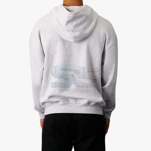 Mode Basics coton mélangé hommes sweats à capuche bas prix en gros séchage rapide sur mesure Streetwear pull à capuche avec Logo - Product Image 5