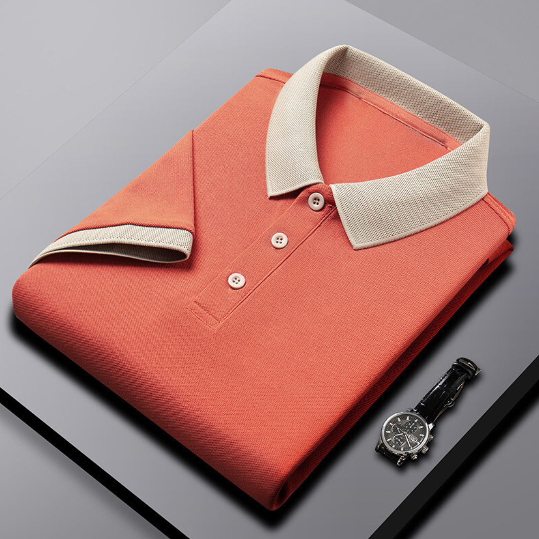Orange [POLO collar cotton]