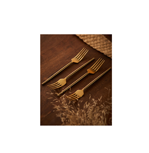 ชุดช้อนส้อมช้อนส้อมทองเหลืองดีไซน์หรูสำหรับร้านอาหารโรงแรมสินค้าคุณภาพดีสินค้ามาใหม่ - Product Image 6