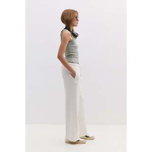 Pantalons décontractés en coton coupe droite - Product Image 2