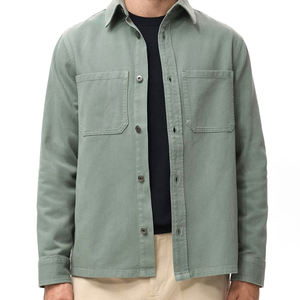 Nueva moda chaquetas de mezclilla con estampado personalizado para hombres 100% algodón ropa de calle personalizada chaqueta de mezclilla informal para hombres - Product Image 1