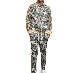 Best Quality Customized Sublimation 100% Cotton Men's Tracksuits Sets Latest Design Full <b>Sleeves</b> Quick Dry & Breathable - Product Image 1