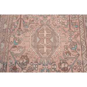Turkish <b>Runner</b> <b>Rug</b>, 3.2x8.2 ft Vintage <b>Rug</b>, Pink Ombr Wool <b>Rug</b> - Product Image 5
