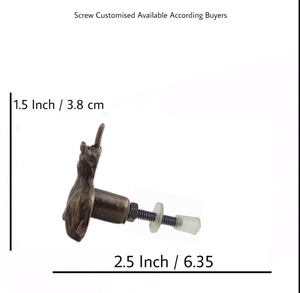 Tiradores de cajón de armario de ardilla de latón antiguo, tirador de cocina versátil, tocador, dormitorio, almacén al aire libre, sala de estar, Villa - Product Image 3
