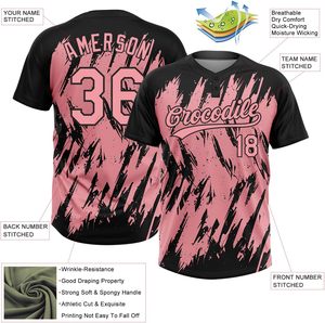 Nouvelle arrivée, maillot de baseball et de softball de haute qualité, sublimation, vêtements d'équipe, maillot de baseball sublimé à 2 boutons - Product Image 3