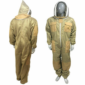 Cotton <b>Full</b> <b>Body</b> Beekeeping Clothing Veil Hood Anti-Bee Coat Special Custom Made Top Quality Beekeeping Bee <b>Suit</b> Equipment - Product Image 6