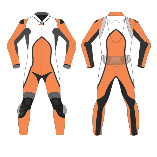 100% Real Leather Made Motorbike Racing Suit Heavy Racing Gear For Teen Unisex