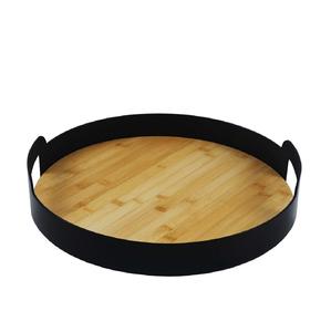 Top Selling <b>Wood</b> Serving Tray with Metal Handles Serving Tray for Party Platter with Handles Customized Size Shape <b>Colour</b> - Product Image 2