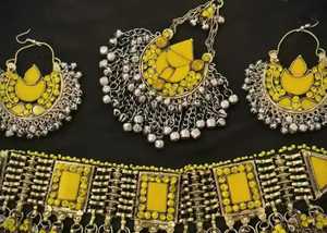 Parures de bijoux de luxe tendance pour mariage, en acier inoxydable plaqué argent antique, bijoux fins pour femmes, de haute qualité, faits à la main, vintage - Product Image 5