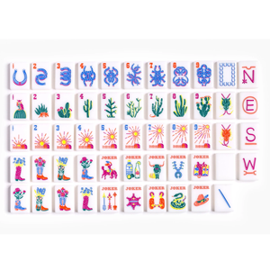 RTS 1.5นิ้วชุดไพ่นกกระจอกทำด้วยมือสีขาวมินิมอลไลน์สำหรับงานปาร์ตี้ - Product Image 1