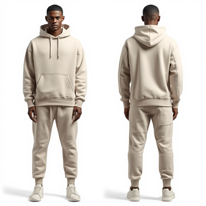 Conjunto Deportivo Premium de Alta Calidad en Oferta, Sudadera con Capucha y Pantalones Jogger de Felpa de Algodón, Fabricante OEM Personalizado - Product Image 1
