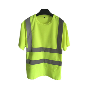 Reflective Safety <b>Shirt</b> Wholesale Men Short Sleeve <b>T</b>- <b>Shirt</b> Customized Reflective High Visibility Safety Work <b>Shirts</b> - Product Image 4