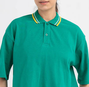 Polo de Diseño Personalizado Extra Grande para Mujer, Polo de Algodón de Manga Corta Estilo Golf, Corte Holgado - Product Image 5