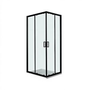 Mampara de Ducha CIELO 80X80X190 CM en Negro Mate con Perfil - Product Image 1