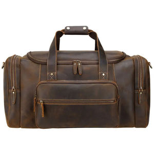 High Quality Custom Vegan Leather Duffel <b>Bag</b> Suede Lining <b>Big</b> Pure Leather Travel <b>Bag</b> <b>for</b> <b>Women</b> Men Overnight Weekender <b>Bag</b> - Product Image 4