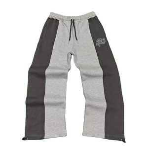 ผลิตกางเกงวอร์มขาบานปักโลโก้ตามสั่ง สองสี ผ้าฝ้าย สำหรับผู้ชาย - Product Image 1