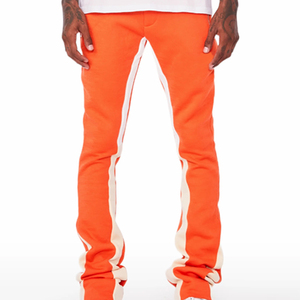 Custom Logo High Quality Material Made <b>Flared</b> <b>Sweatpants</b> High Street Style Breathable Men Flare <b>Sweatpants</b> - Product Image 2