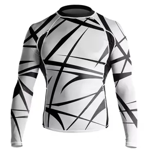 Vêtements de combat Zavi Sports BJJ avec votre logo ou design personnalisé Rashguard de Jiu Jitsu MMA personnalisé Maillots de bain pour hommes et enfants - Product Image 1