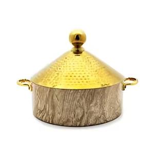 Olla de Cocina de Acero Inoxidable de Doble Pared, Clásica, Duradera y Lujosa, Hecha a Mano, para Almacenamiento de Alimentos, Bufés de Boda - Product Image 6