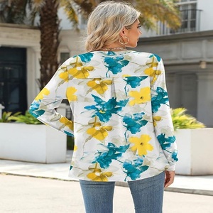 Qualité supérieure femmes grande taille à manches longues séchage rapide bouton col Modal chemise tout imprimé couleur personnalisée respirant classique - Product Image 2