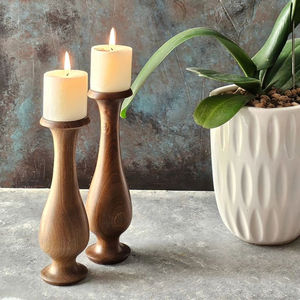 Bougeoir en bois de qualité supérieure Bougeoir Table classique Bougeoir en bois décoratif au prix le moins cher - Product Image 4