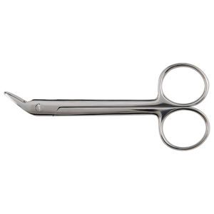 Ciseaux couronne dentaire ciseaux chirurgicaux médicaux Ligature fil Instrument de coupe outil 12.5cm acier inoxydable tête droite incurvée - Product Image 4