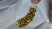 Diamante Amarillo de Corte Redondo Cultivado en Laboratorio, CVD HPHT, Certificado IGI, Color Fantasía, Claridad VS VVS, Corte Excelente, para Joyería