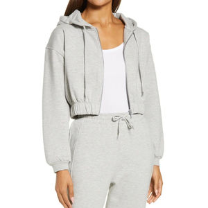 Stylish Sexy Long Sleeve Crop <b>Top</b> Hoodie Casual Short Sweatshirts Pullovers Fashion <b>Women</b> Hoodies Best Selling Cropped Hoodies - Product Image 1