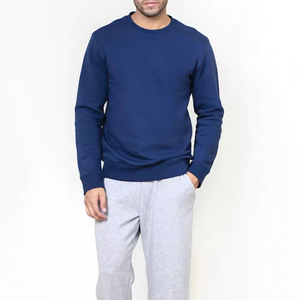 Men's Fashionable Trend Loose Heavyweight Sweatshirts 100% Cotton Oversized Crewneck <b>Hoodies</b> Embroidered Basics for Winter - Product Image 2