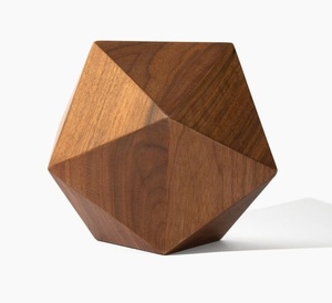 Urna de cremación contemporánea Urna moderna de madera de nogal para cenizas humanas urnas de perros - Product Image 2