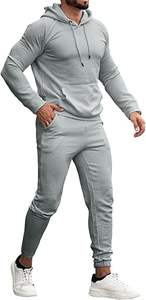 Chándales de algodón personalizados de 500 Gsm para hombres y mujeres transpirables para Sudadera con capucha con estampado de farol con pantalones apilados para el invierno - Product Image 6