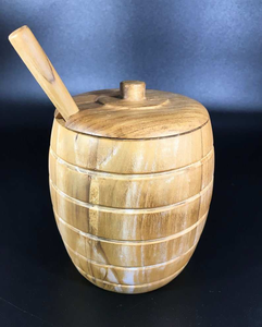 Cuillères en bois alvéolées personnalisées avec logo, manche élégant, écologiques, compatibles lave-vaisselle, qualité supérieure, capacité 10 ml - Product Image 3