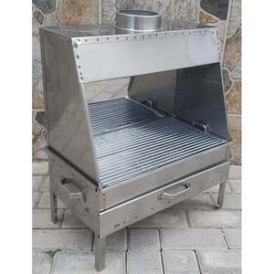 DORELLO SOBA Capot de barbecue réglable et pliable en acier inoxydable chromé de haute qualité pour les fêtes, compatible gaz et charbon de bois - Product Image 3