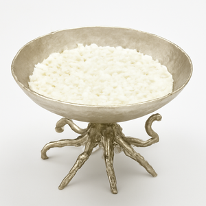 Plateau décoratif tendance en or avec pieuvre au design unique mettant en vedette une figure avec des bras fluides parfait fruit de mer animal de mer inspiré - Product Image 3