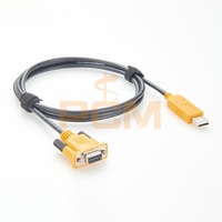 Cable Adaptador Convertidor de Serial RS232 a Teclado HID, Conector Hembra D-sub de 9 Pines DB9 a USB Macho, 1.5m con CH9382