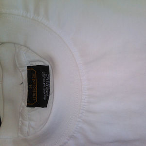 T-shirts blancs unis tricotés formels grande taille pas chers pour hommes - Product Image 1