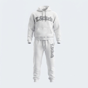 Ensemble sweat-shirt et pantalon léger et respirant, style streetwear, tenue de sport tendance, vêtements d'hiver unisexes, prix abordable, service OEM. - Product Image 6